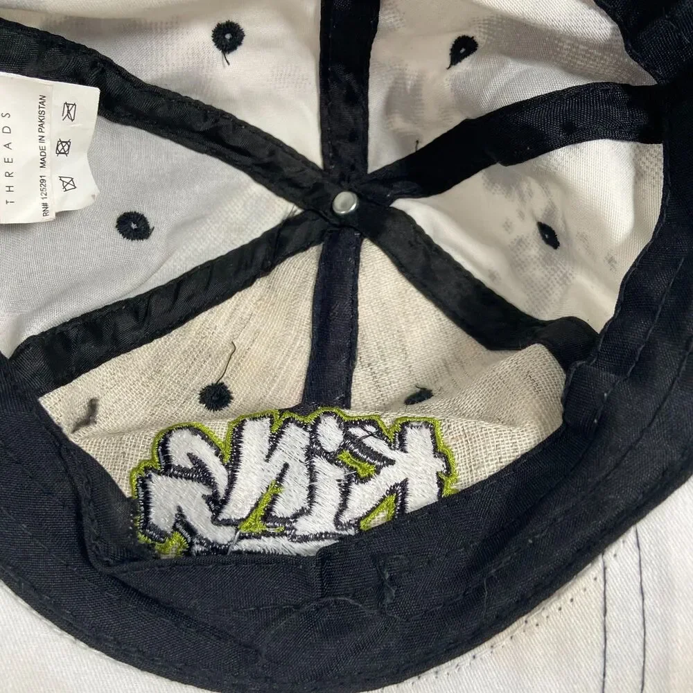 Prime Threads King Graffiti Snapback Hat Youth Black White Adjustable Cap